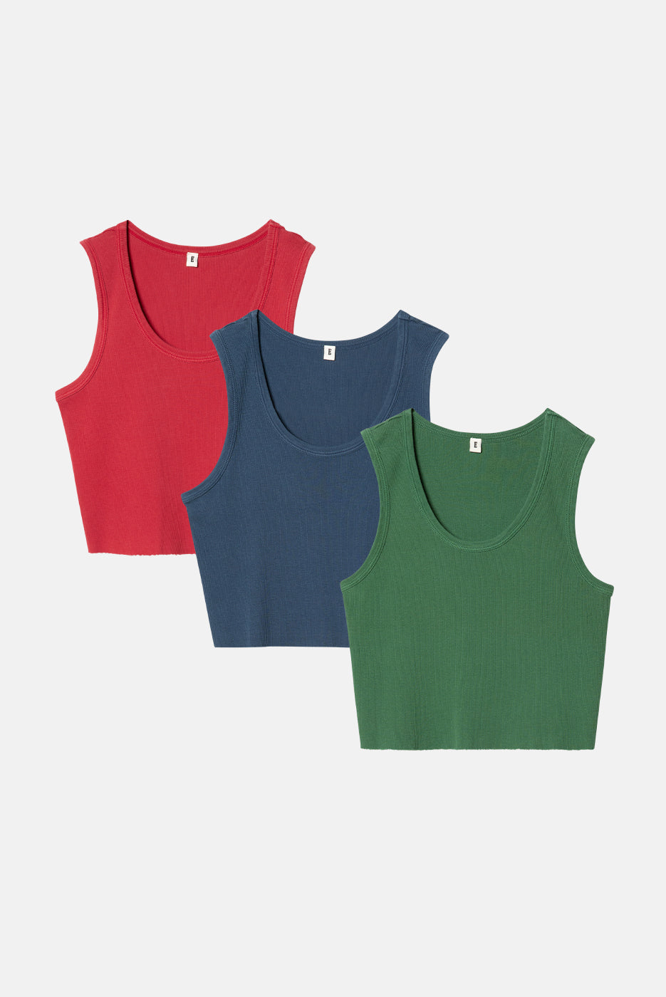 MALIBU CROP TANK 3 PACK