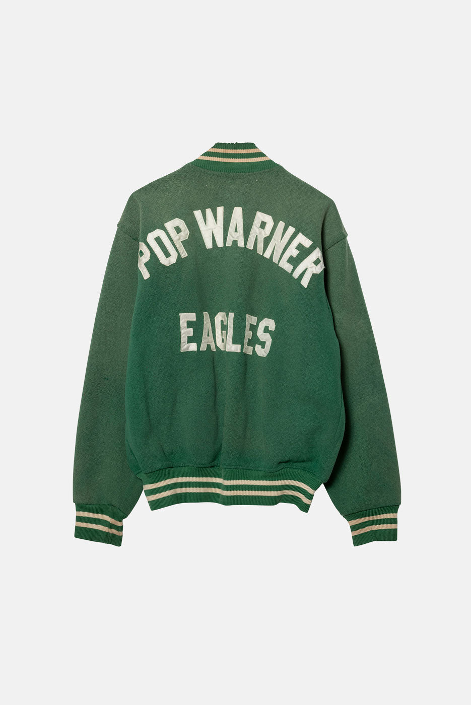 VINTAGE GREEN LETTERMAN JACKET - M