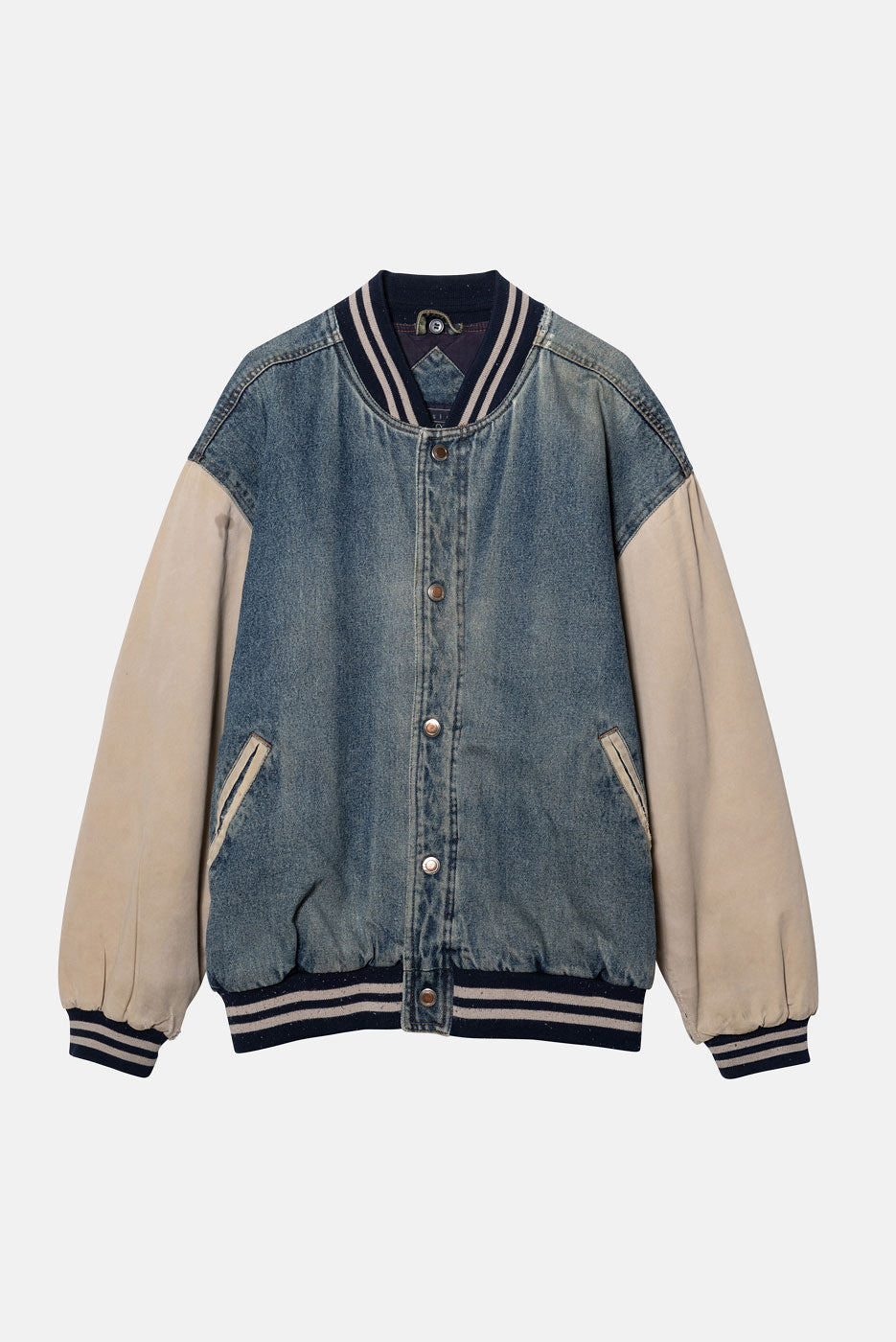 VINTAGE DENIM LETTERMAN - L/XL