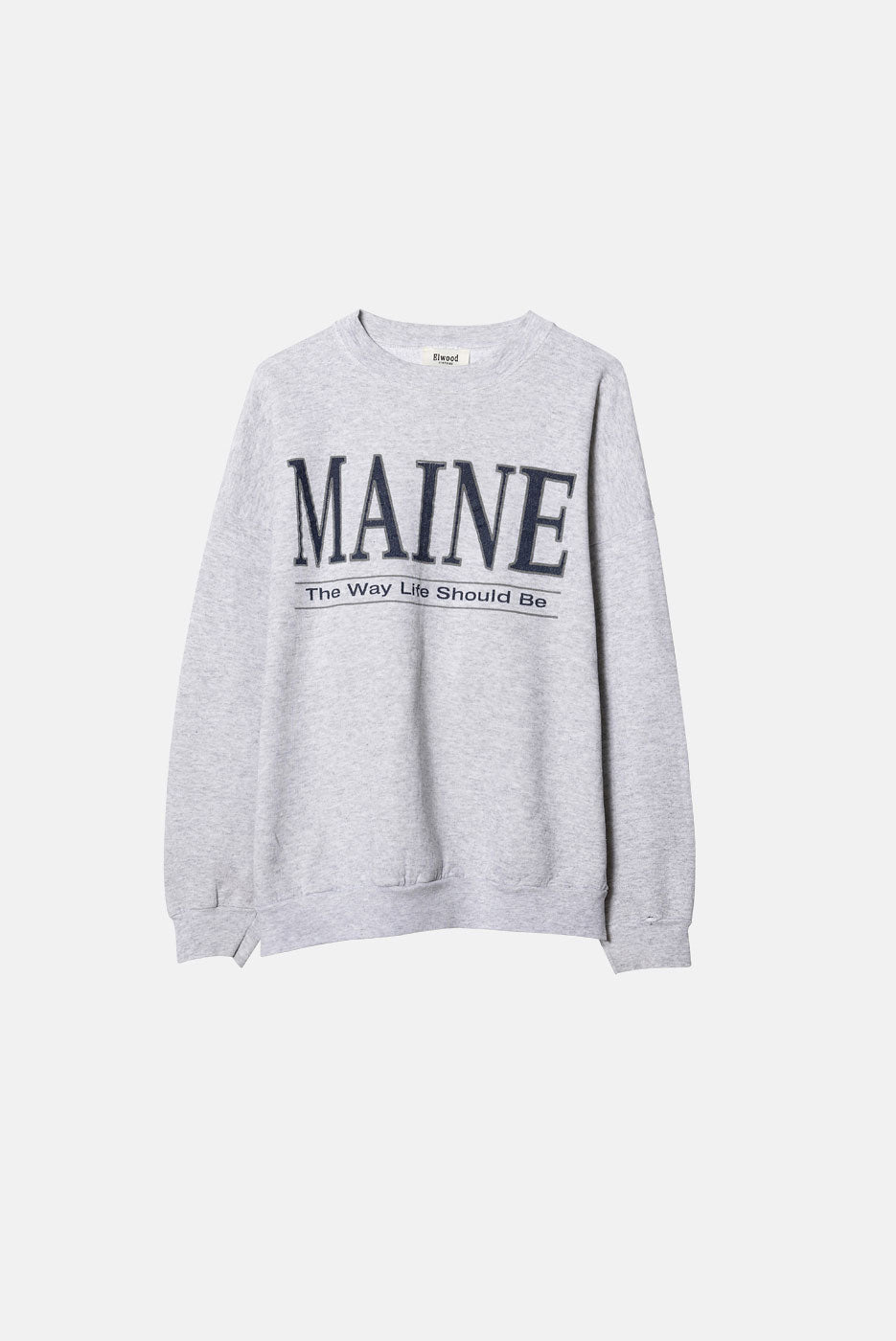 VINTAGE MAINE CREWNECK - L