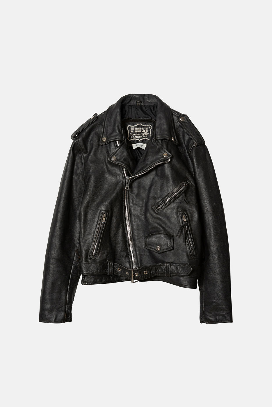 VINTAGE FIRST LEATHER JACKET - S