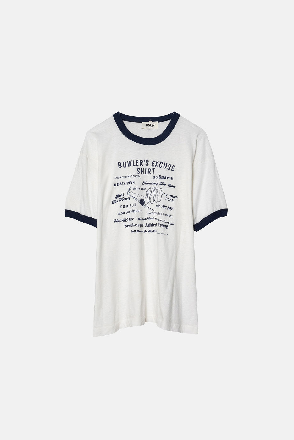 VINTAGE BOWLER'S EXCUSE RINGER TEE