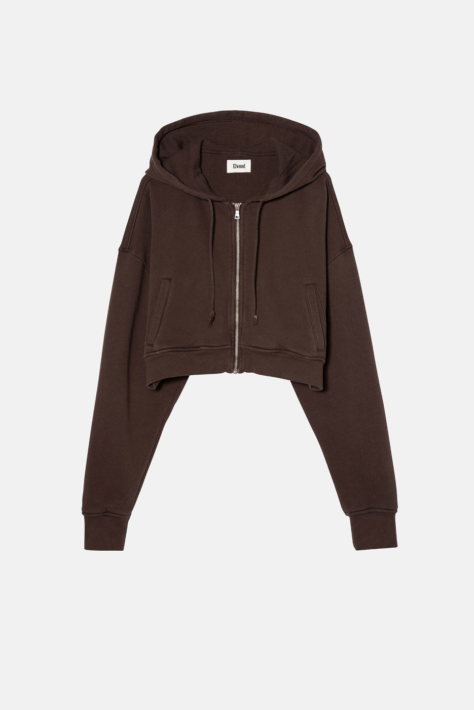 BABYDOLL CROP ZIP HOODIE