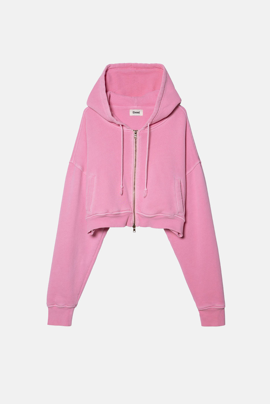 BABYDOLL CROP ZIP HOODIE