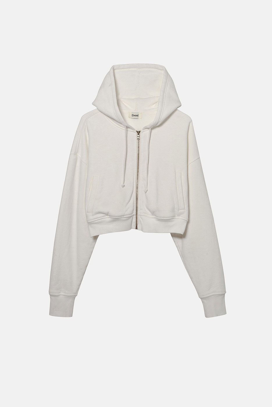 BABYDOLL CROP ZIP HOODIE