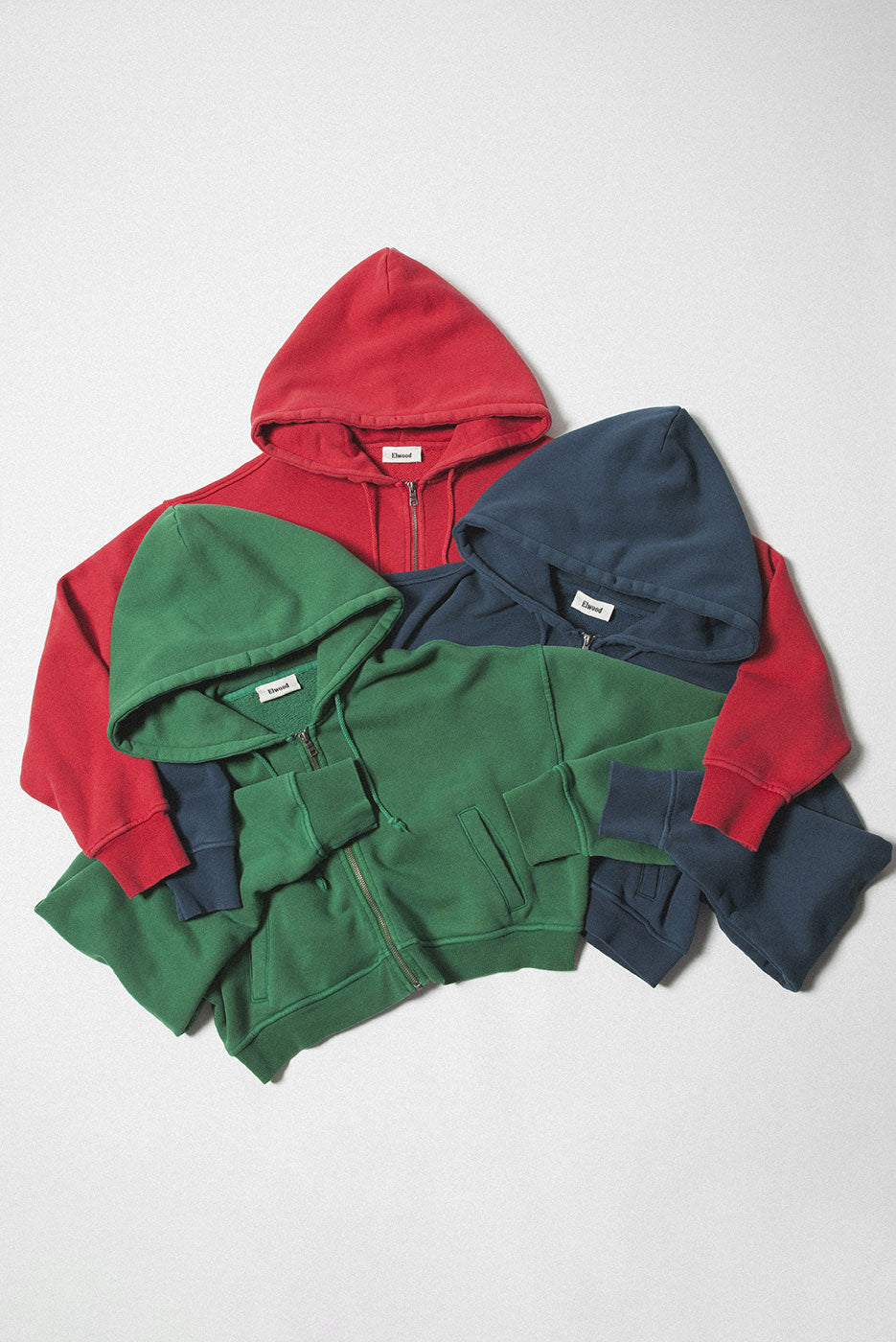 BABYDOLL CROP ZIP HOODIE 2.0 3 PACK
