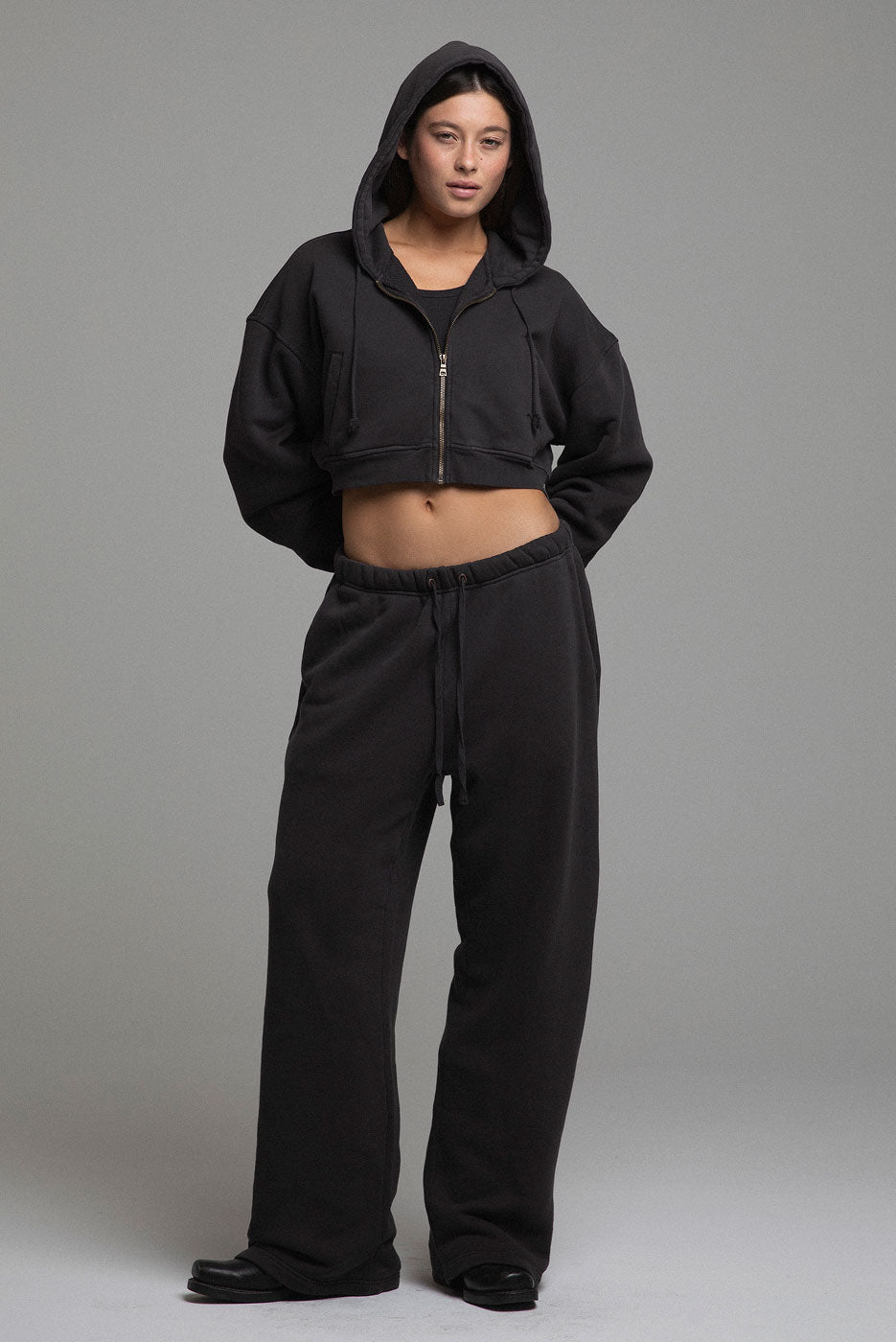 BABYDOLL CROP ZIP HOODIE 2.0