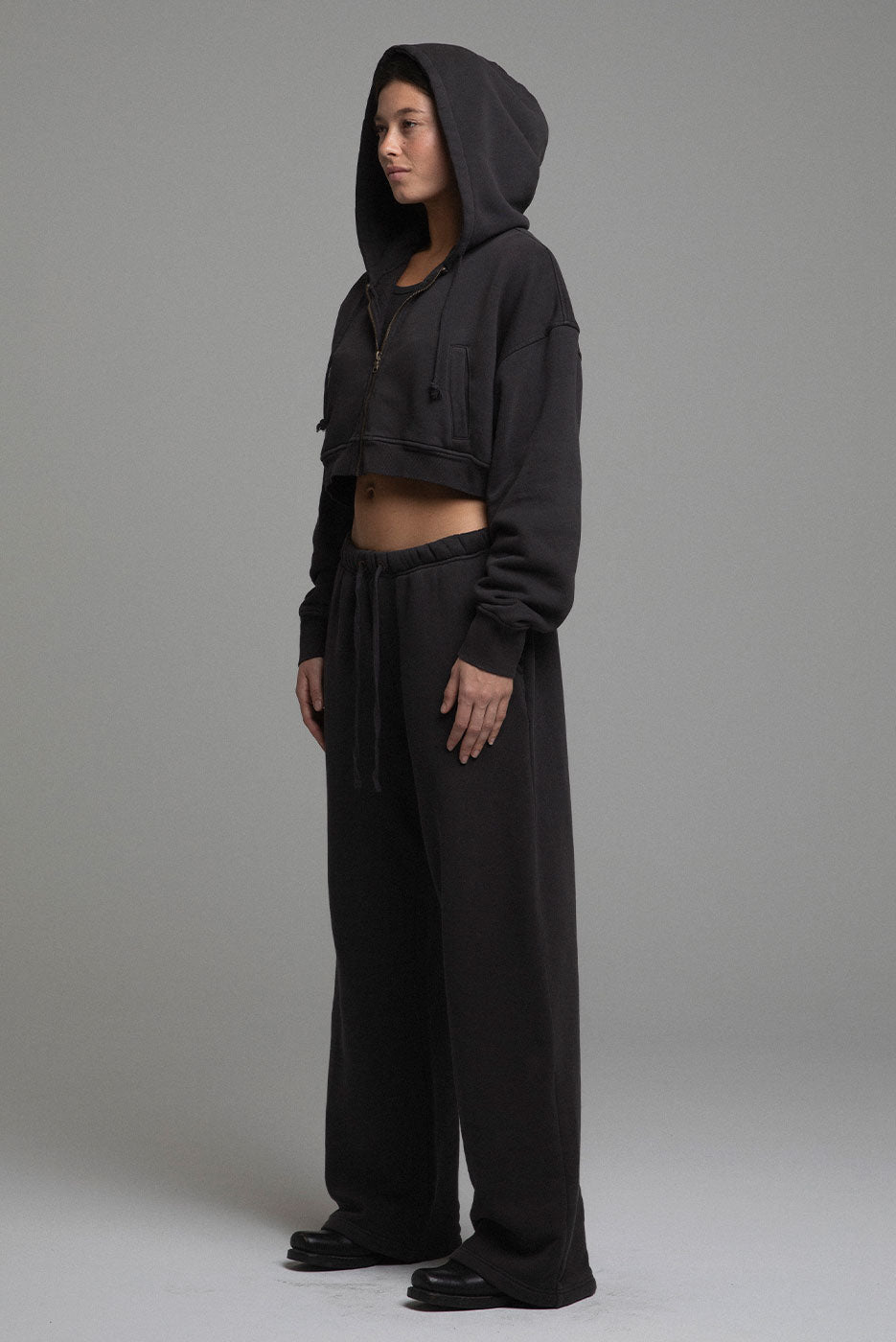 BABYDOLL CROP ZIP HOODIE 2.0