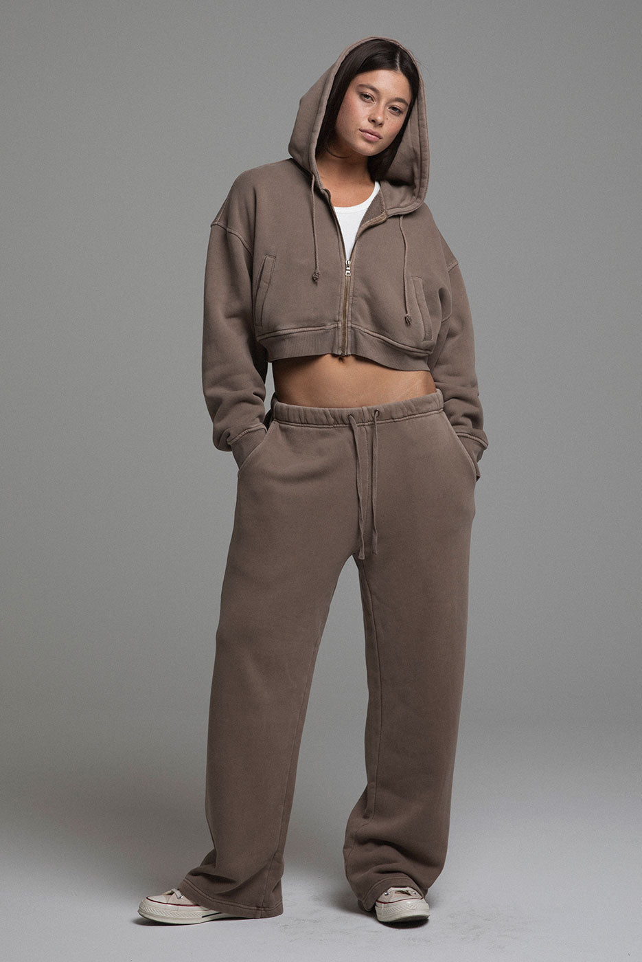 BABYDOLL CROP ZIP HOODIE 2.0