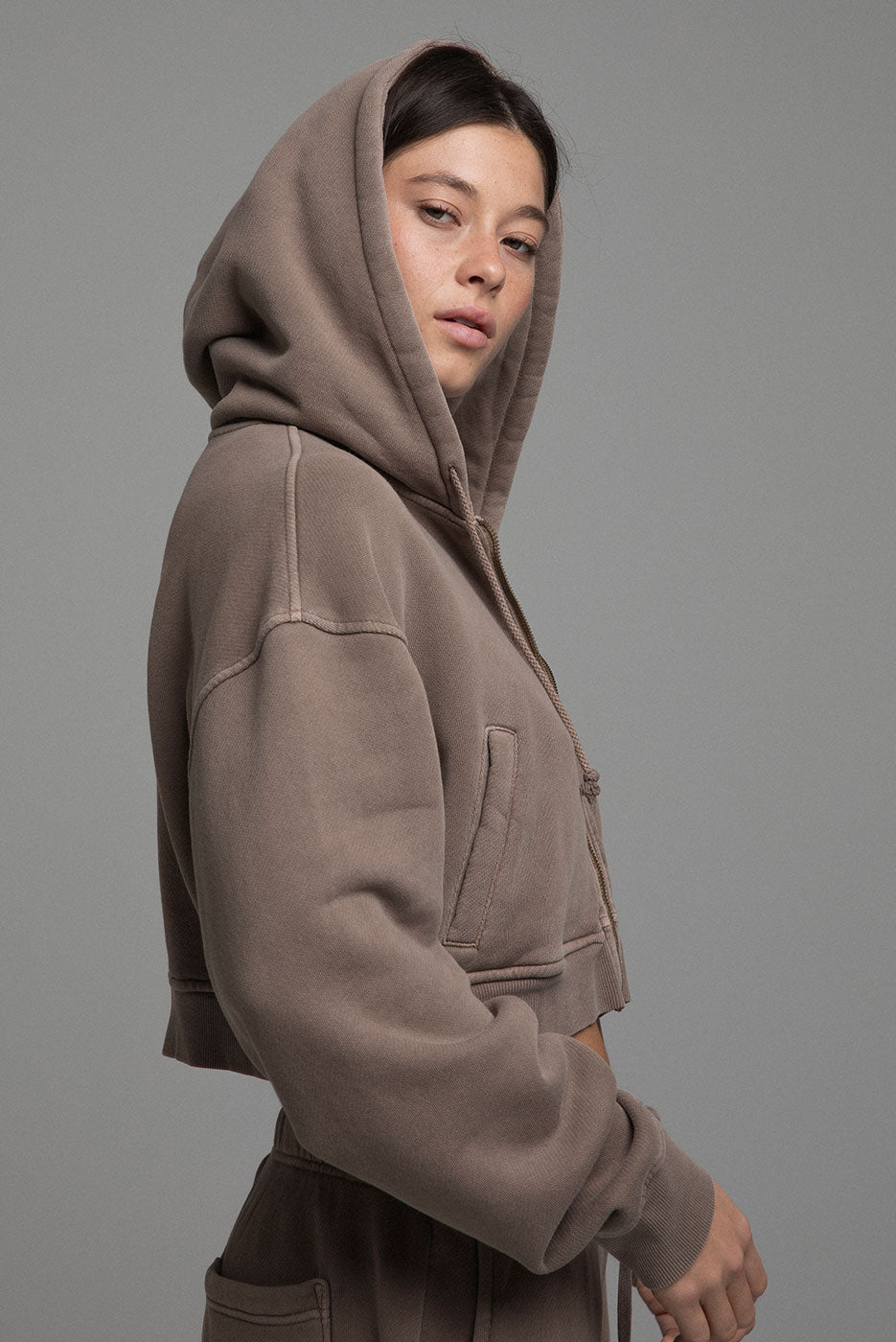 BABYDOLL CROP ZIP HOODIE 2.0