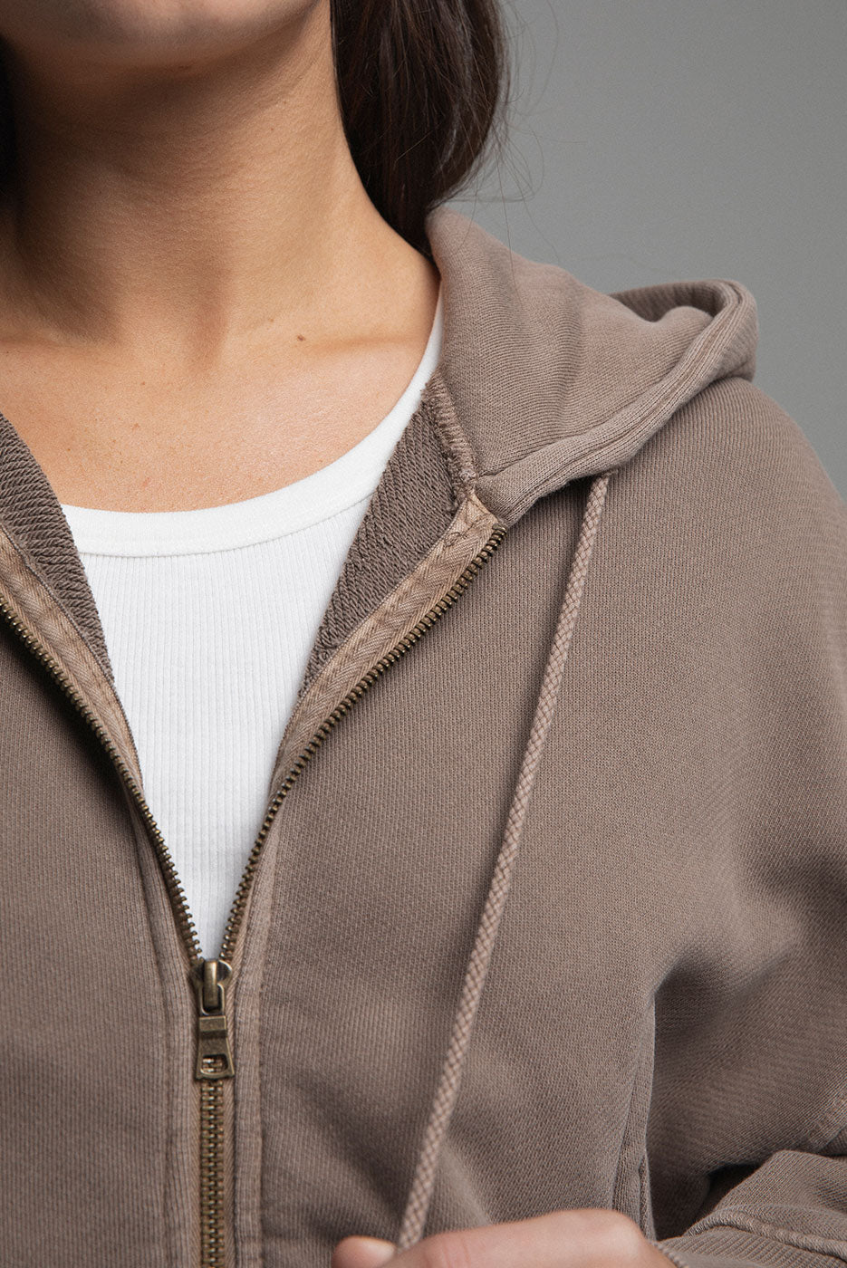 BABYDOLL CROP ZIP HOODIE 2.0