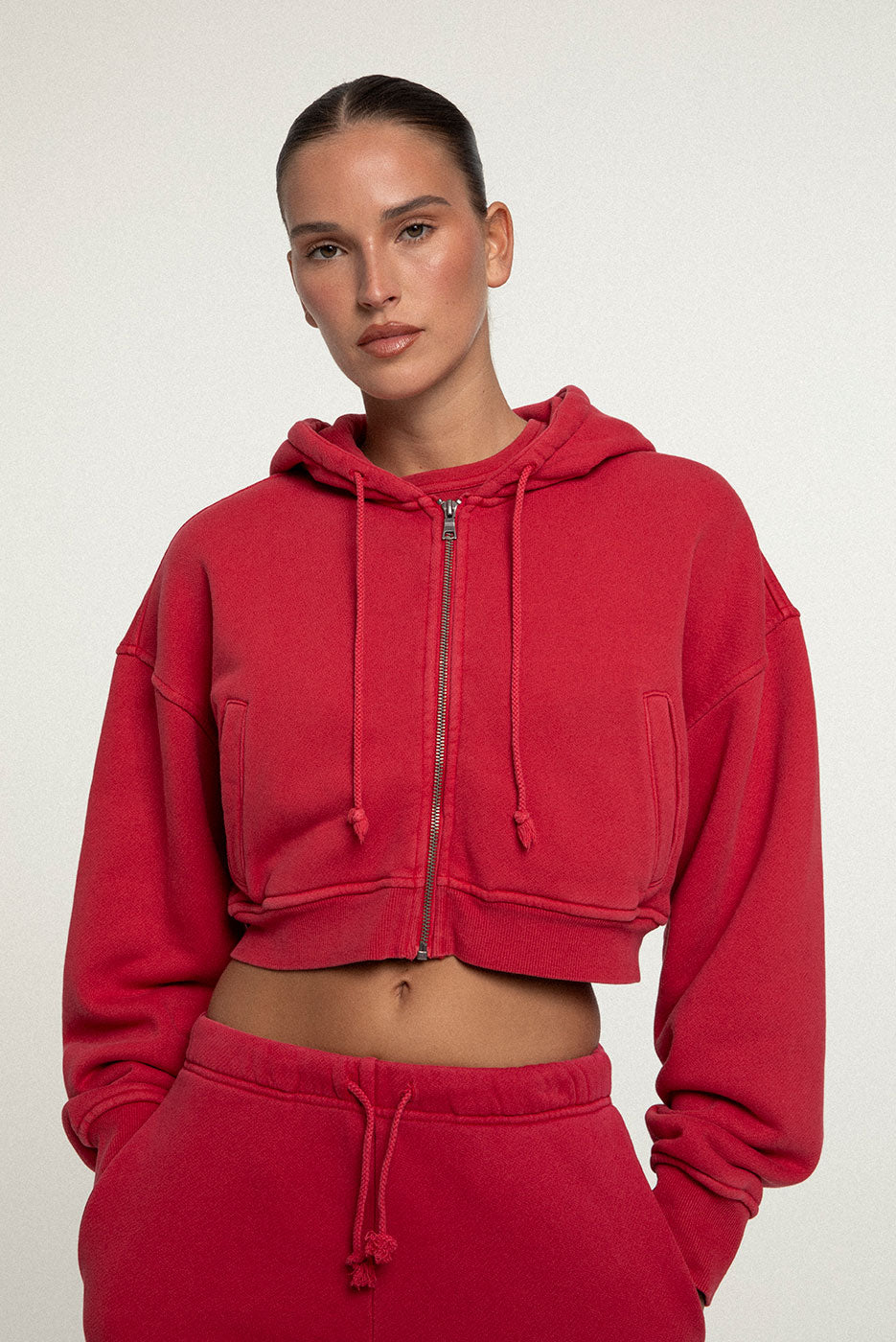 BABYDOLL CROP ZIP HOODIE 2.0