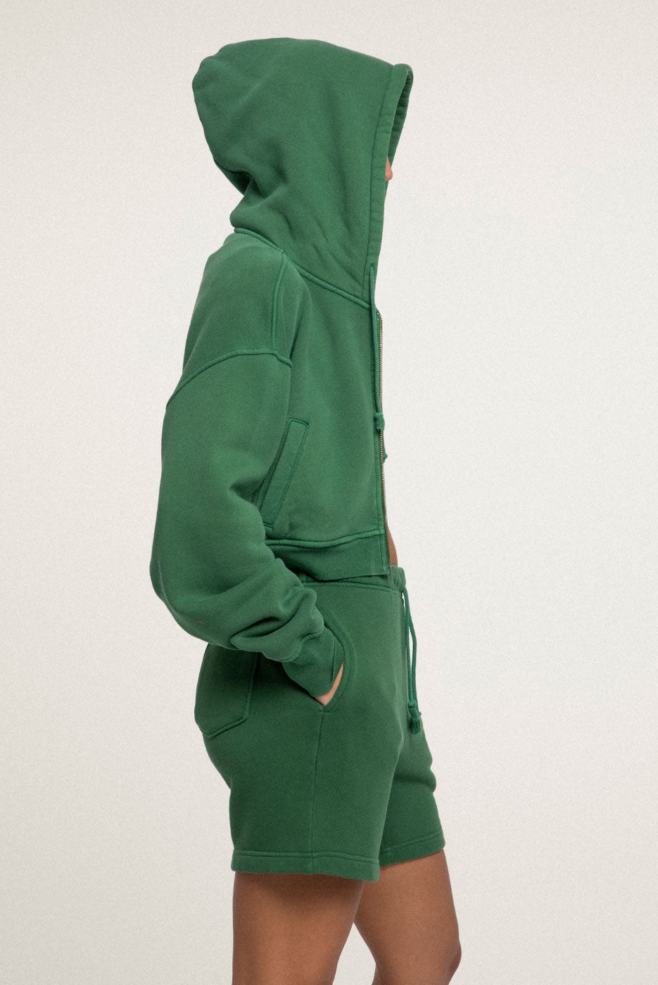 BABYDOLL CROP ZIP HOODIE 2.0