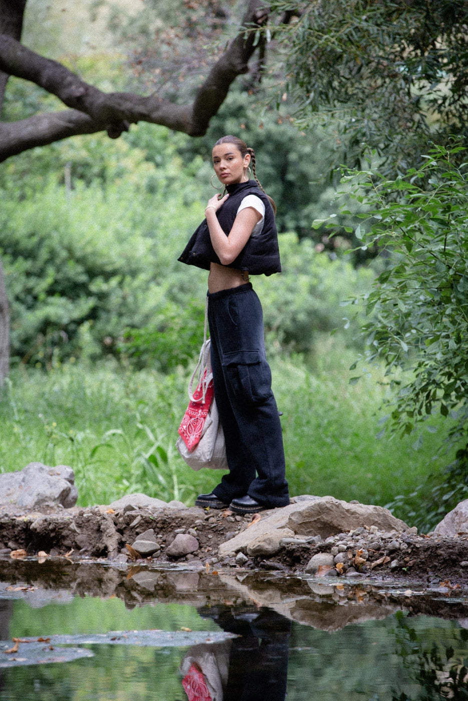 CROP PUFFER VEST